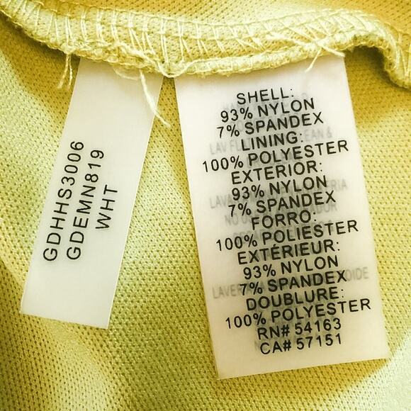 Guess Strapless Neon Green and Lace Dress Size 14 - Picture 6 of 8